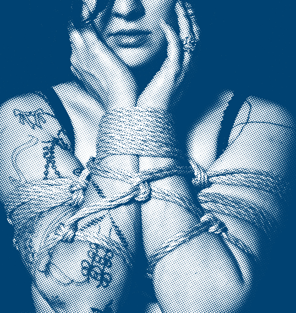 FleshPrison is tied by RMZ - Shibari Montreal